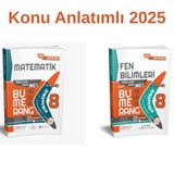 Paraf Yayınları Günay 8. Sınıf Matematik ve Fen Bilimleri Bumerang Etkinlikli Kitap Konu Anlatımlı Set 2025