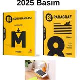 paraf yayınları Hız 8.Sınıf Matematik +Paragraf Soru Bankaları Set 2025-2026 Priz Tutucu Hediye 2 Kitap