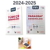 Paraf Yayınları Limit Tyt Türkçe + Paragraf Denemeleri Set 2024- 2025 Yeni Basım(PRİZ TUTUCU HEDİYE)