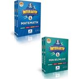 paraf yayınları Paraf 6. Sınıf İnteraktif Matematik-Fen Bilimleri Etkinlikli Soru Bankası Seti 2 Kitap