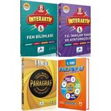paraf yayınları Paraf 8.Sınıf Sözel Mantık Ve Paragraf Ve İnteraktif Fen İnkilap Mozaik Paragraf Seti