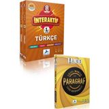 Paraf Yayınları Paraf 8.sınıf Sözel Mantık ve Paragraf ve Interaktif Türkçe Seti