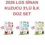 Paraf Yayınları SİNAN KUZUCU YAYINLARI 8.SINIF 20 SARMAL DENEME İLK DOZ 3'LÜ FEN MATEMATİK TÜRKÇE SET.2026 LGS