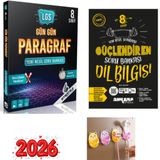 Paraf Yayınları STRATEJİ 8.SINIF GÜN GÜN PARAGRAF + ANKARA 8 GÜÇLENDİREN DLBİLGİSİ SET FİŞ TUTUCU HEDİYE