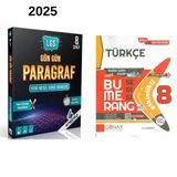 Paraf Yayınları STRATEJİ 8.SINIF GÜN GÜN PARAGRAF + BUMERANG 8 TÜRKÇE KONU ANLATIMLI SORU BANKASI SET 2025