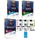 paraf yayınları TYT IQ Fizik-Kimya-Biyoloji Soru Kütüphanesi ve Marka Branş Denemeleri+Kafa Defteri 2025