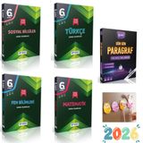 Paraf Yayınları YANIT 6.SINIF TÜRKÇE-MATEMATİK-FEN -SOSYAL + 6.SINIF GÜN GÜN PARAGRAF SORU BANKASI SET FİŞ TUTUCU HEDİYE