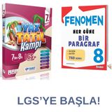Paraf Yayınları YANIT 7.SINIF YAZ TATİL KAMP KİTABI + FENOMEN 8.SINIF HERGÜNE BİR PARAGRAF SORU BANKASI SET 2025