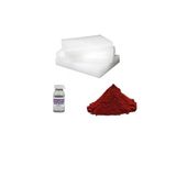 Parafin 1Kg- Kırmızı Mum Boyası- Lavanta Esansı ( Mum Yapım Malzemeleri)