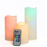 Parafin Kaplı Kumandalı Led Mum (3 Adet)