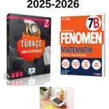 Parafyayınları 7.sınıf Türkçe Sorukütüphanesi ve Fenomenyayınları 7b Matematik Soru Bankası Seti Priz Tutuculu