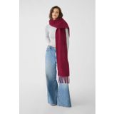 Paragon İthal Bordo (CHERRY) Puffy Yumuşak Dokulu Kadın Atkı Şal Omuz Şalı
