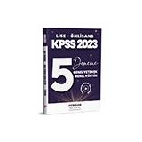 Paragon Yayıncılık 2023 KPSS Lise - Önlisans 5 Deneme Genel Yetenek Genel Kültür