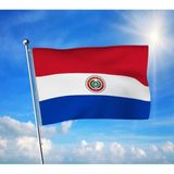 Paraguay Bayrağı Premium Raşel Kumaş 100X150 cm