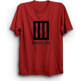 Paramore, Logo, Rock Metal Grup Tişörtü - 5XL - Kırmızı