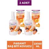 Paranit Baş Biti Kovucu Sprey 100 ml 2 Adet Tüm Saç Tipleri için Yağsız Koruma