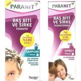Paranit Saç Biti ve Sirke Tedavi Seti: Amonyaksız Şampuan ve Sprey, Tek Kullanımda %100 Etkili, 100 ml + 100 ml