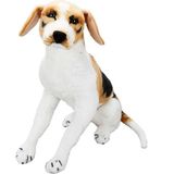 paraply 01409 Oturan Beagle Peluş 68CM. Kız Erkek Çocuk Oyuncak Eğitici Oyuncaklar - Çok Renkli