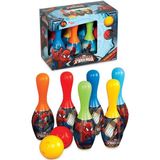 paraply 01599 Spıderman Bowling Set Kız Erkek Çocuk Oyuncak Eğitici Oyuncaklar - Çok Renkli