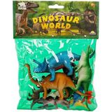 paraply 0710 Dinozorların Dünyası Poşetli Hayvan Oyun Seti Orta Boy Kız Erkek Çocuk Oyuncak Eğitici Oyuncakl - Çok Renkli