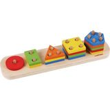 paraply 1013-SKC Chiva, Beşgenli Geometik Şekiller - Ahşap Kız Erkek Çocuk Oyuncak Eğitici Oyuncaklar - Çok Renkli