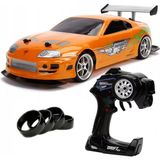 paraply 1:10 Fast & Furious 1995 Kumandalı Brian's Toyota Supra Drift Turbo Araba Kız Erkek Çocuk Oyuncak Eğ - Çok Renkli