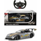 paraply 1:14 Mercedes Amg Gt3 Uzaktan Kumandalı Işıklı Araba Kız Erkek Çocuk Oyuncak Eğitici Oyuncaklar - Çok Renkli
