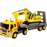 paraply 1:20 Sesli ve Işıklı Transporter Taşıyıcı Tır Kız Erkek Çocuk Oyuncak Eğitici Oyuncaklar - Çok Renkli