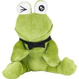 paraply 1430 Peluş Papyonlu Oturan Yeşil Kurbağa -My Friend Toys Kız Erkek Çocuk Oyuncak Eğitici Oyuncaklar - Çok Renkli