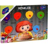 paraply 153/154 -Ony Ahşap Tutmalı Renkler Kız Erkek Çocuk Oyuncak Eğitici Oyuncaklar - Çok Renkli