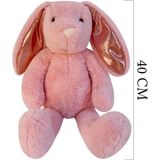 paraply 1552P Nordik Peluş Tavşan 40CM Pembe Kız Erkek Çocuk Oyuncak Eğitici Oyuncaklar - Çok Renkli