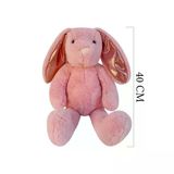 Paraply 1552P Nordik Peluş Tavşan 40Cm Pembe Kız Erkek Çocuk Oyuncak Eğitici Oyuncaklar