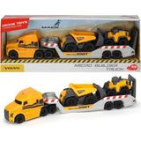 paraply 203725005 Dickie Toys, Volvo Yükleyici Kepçe ve Volvo Damperli Kamyon Kız Erkek Çocuk Oyuncak Eğitic - Çok Renkli
