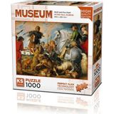 paraply 20666 Wolf And Fox Hunt 1000 Parça Puzzle -Ks Puzzle Kız Erkek Çocuk Oyuncak Eğitici Oyuncaklar - Çok Renkli