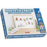 paraply 2250 Manyetik Çift Taraflı Tablet Ahşap Yazı Tahtası Kız Erkek Çocuk Oyuncak Eğitici Oyuncaklar - Çok Renkli