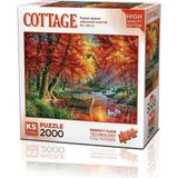 paraply 22514 Forever Autumn 2000 Parça Puzzle -Ks Kız Erkek Çocuk Oyuncak Eğitici Oyuncaklar - Çok Renkli