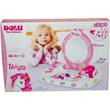 paraply 2563 Oyuncak Unicorn Masaüstü Aynalı Makyaj Seti Kız Erkek Çocuk Oyuncak Eğitici Oyuncaklar - Çok Renkli