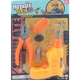 paraply 333K-1 Tool Set Tamir -Brl Kız Erkek Çocuk Oyuncak Eğitici Oyuncaklar - Çok Renkli