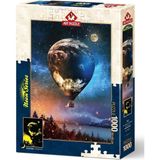 paraply 5013 Ay'a Yolculuk 1000 Parça Neon Puzzle Kız Erkek Çocuk Oyuncak Eğitici Oyuncaklar - Çok Renkli