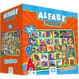 paraply 5027 Alfabe Yer Puzzle -Ca Games Kız Erkek Çocuk Oyuncak Eğitici Oyuncaklar - Çok Renkli