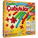 paraply 5462 Kumtoys, Bambu Çubuklar - 300 Parça / +3 Yaş Kız Erkek Çocuk Oyuncak Eğitici Oyuncaklar - Çok Renkli
