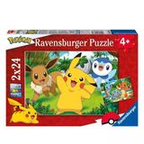 Paraply 56682 Pokemon 2X24 Parça Ravensburger Puzzle Kız Erkek Çocuk Oyuncak Eğitici Oyuncaklar
