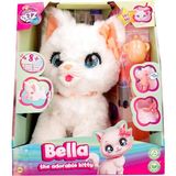 paraply 90773 Hareketli ve Sesli Sevimli Peluş Kedicik Bella Kız Erkek Çocuk Oyuncak Eğitici Oyuncaklar - Çok Renkli