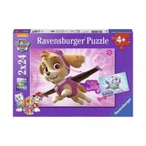 Paraply 91522 Paw Patrol Skye Ve Everest 2X24 Parça Ravensburger Puzzle Kız Erkek Çocuk Oyuncak Eğitici Oyun