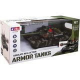 paraply 93220 1/12 Şarjlı Kumandalı Tank -Psf Kız Erkek Çocuk Oyuncak Eğitici Oyuncaklar - Çok Renkli