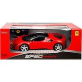 paraply 97300 1:14 Ferrari SF90 Stradale Işıklı Uzaktan Kumandalı Araba 34CM Kız Erkek Çocuk Oyuncak Eğitici - Çok Renkli