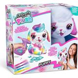 paraply Airbrush Plush Boyanıp Yıkanabilen Peluş Köpek Kız Erkek Çocuk Oyuncak Eğitici Oyuncaklar - Çok Renkli
