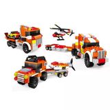Paraply Ausini Assembling Master 3 İn 1 312 Parça Araç Taşıyıcı Tır Kız Erkek Çocuk Oyuncak Eğitici Oyuncakl