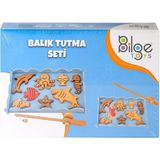 paraply BLG-104 Ahşap Balık Tutma Oyunu Kız Erkek Çocuk Oyuncak Eğitici Oyuncaklar - Çok Renkli