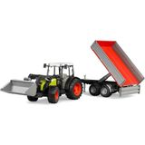 paraply Bruder Claas Nectis 267F Traktör ve Römork BR02112 Kız Erkek Çocuk Oyuncak Eğitici Oyuncaklar - Çok Renkli